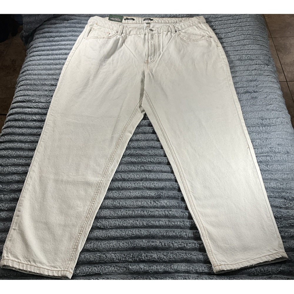 Wild Fable Baggy High Rise Tapered Light Wash Denim Jeans Size 17 Brand New
